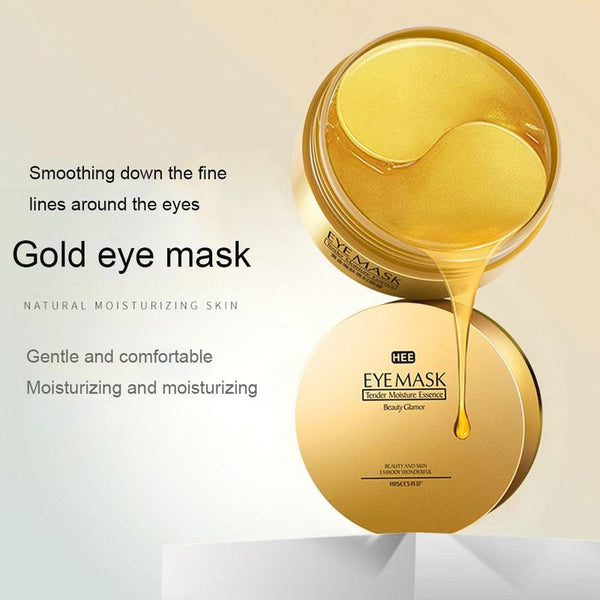 60 Pieces of Gold Eye Mask Wrinkle Reducing Gel to Remove Eye Bags and Dark Circles with Collagen