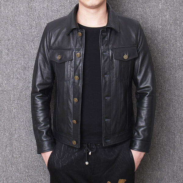 My #MCM Wears This Men's American Leather Jacket