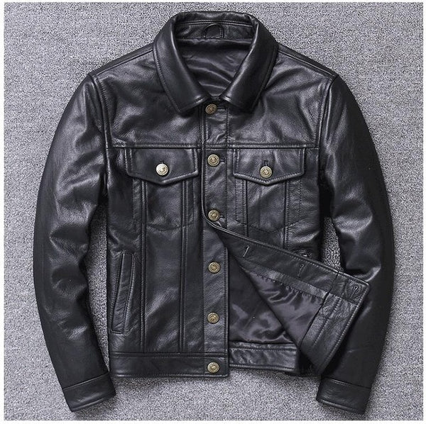 My #MCM Wears This Men's American Leather Jacket